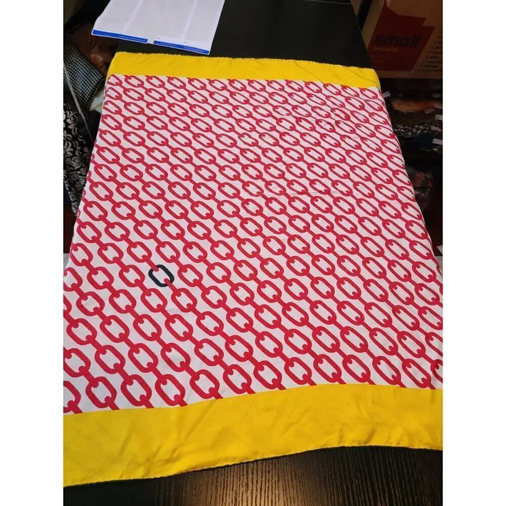 Vintage Jean Casanave hand-rolled silk scarf
